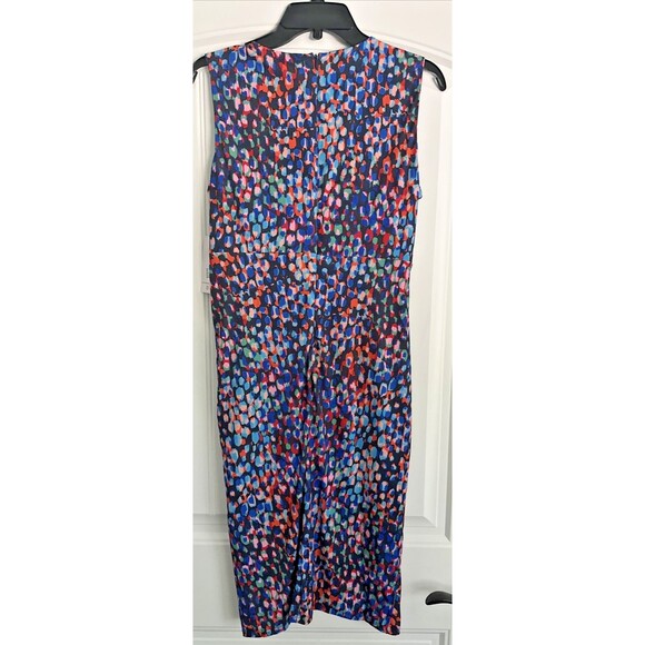 Donna Ricco Women's Twisted Asymmetrical-Hem Waist Knot Printed Dress Multi 8 - Picture 9 of 10